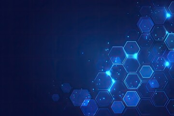 Abstract hexagonal tech background