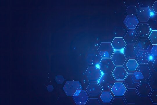 Abstract hexagonal tech background