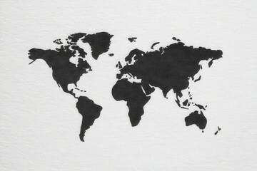 Abstract representation of a world map highlighting global connections emphasizing geographical diversity cultural perspectives and the importance of international understanding