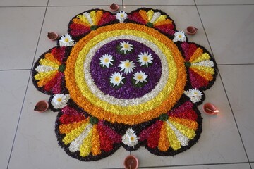 pookalam designs for onam celebrations , pookalam made for part of onam celibration in kerala,...