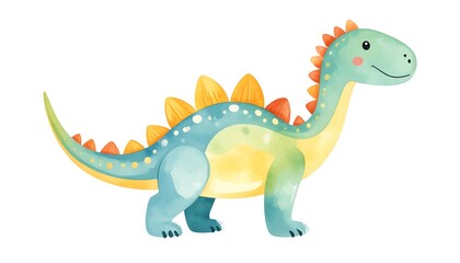 Naklejka premium Cute dinosaur illustration