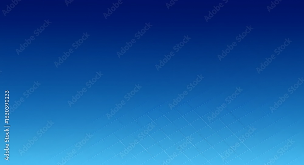 Poster an animation of a 3d light transition with an abstract blue sky color design