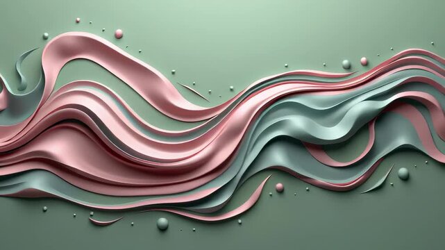 Serene pink and grey wave pattern on tranquil water creating a calming aesthetic experience