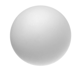 White ping-pong ball flying, clipping path	