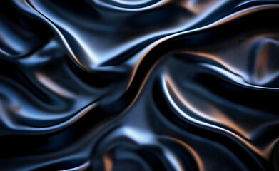Obraz premium Black fabric satin texture for background