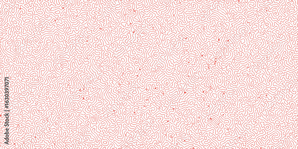 Poster turing abstract pattern, suitable for any business. white and pink color diffusion reaction seamless