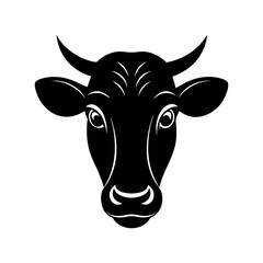 vector art of a cow head design