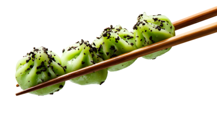 Traditional dumpling momos food from Nepal served with tomato chutney over moody background. Selective focus
