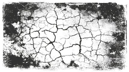Vector grunge plastisol texture. Distressed, cracked overlay for vintage effects. Perfect for t-shirt graphics. Stock Vector