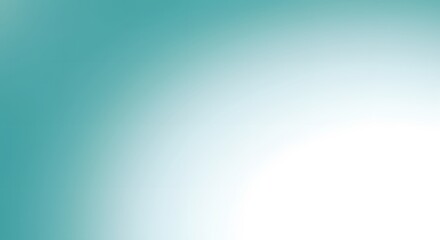 Abstract soft teal and white gradient background, a smooth and modern design element for wallpaper or presentations.