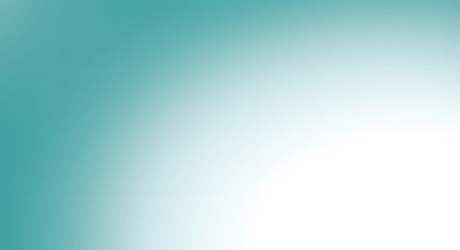 Abstract soft teal and white gradient background, a smooth and modern design element for wallpaper or presentations.