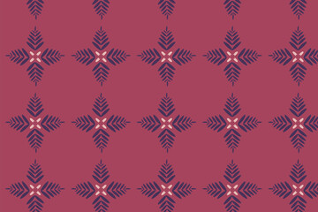 Ethnic tribal Aztec Purple  background. Seamless tribal pattern, folk floral motif , tradition geometric Aztec ornament. Traditional design