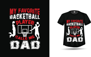 I Spend My Life For Basketball T-Shirt Design Vector, Fun Basketball Quote Graphic for Players and Fans

