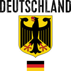 Germany Retro Football Soccer Jersey T-shirt Design