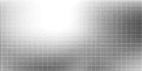Grunge halftone gradient background. Faded grit noise texture. White and black sand wallpaper. Retro pixelated backdrop. Anime or manga style comic overlay. eps 10
