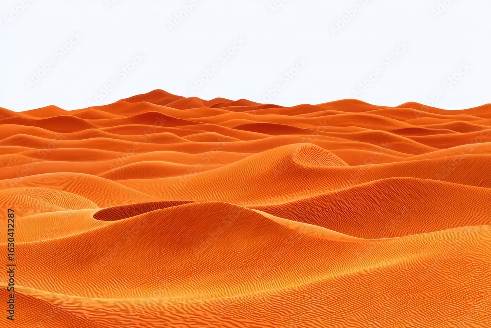 Poster captivating undulating orange dunes create an abstract landscape evoking warmth and exploration whil