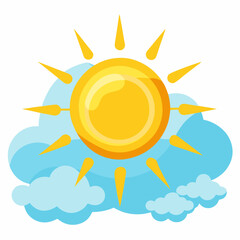 sun and cloud