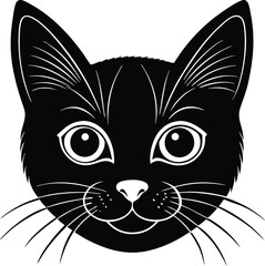 Cat Face Silhouette