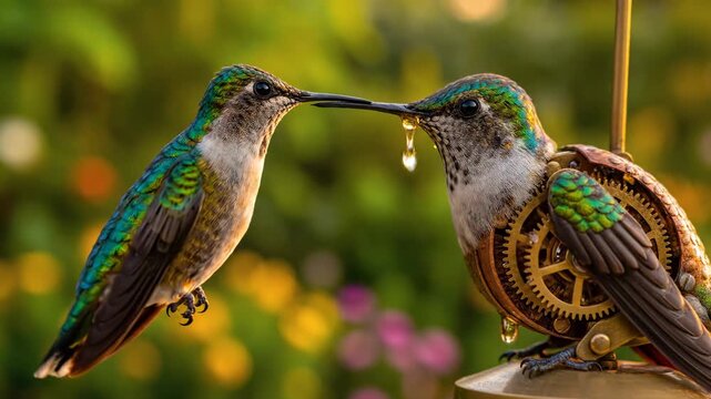 Steampunk Hummingbirds