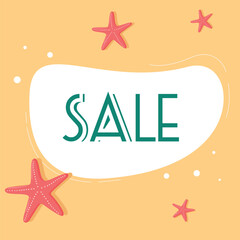 Adobe Illustrator Artwork. The banner. Summer sale