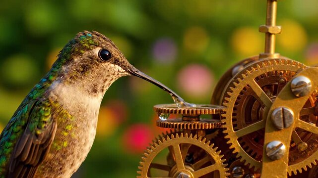 Hummingbird and Gears