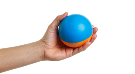 stress management
with a stress ball in your hand