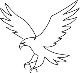 bird line art vector