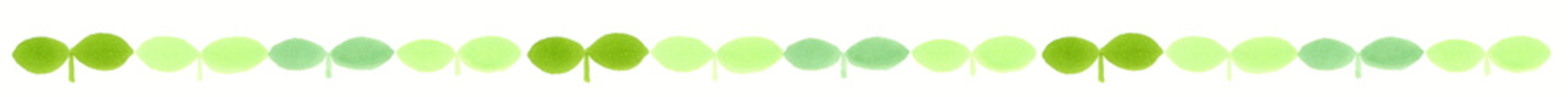 コピックで描いた双葉のラインセット