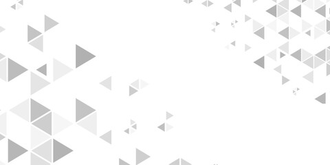 Abstract geometric metal cube background triangle shape. Seamless Monochrome Pattern Triangular 3d, modern background. gray rhombuses mosaic. pattern Business polygonal texture Vector illustration.