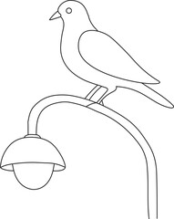 bird line art vector