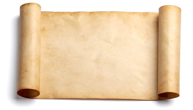 Aged scroll of parchment