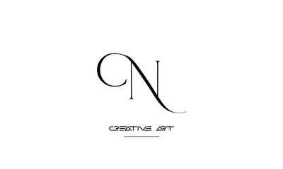 NC, CN, N, C abstract letters logo monogram