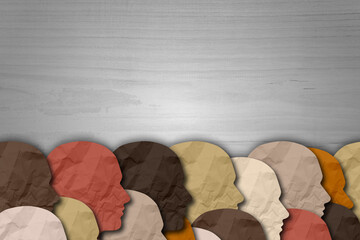 Concept of Diversity, Inclusion and Equality, space for text