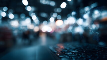 Vibrant digital marketplace with global ecommerce connectivity