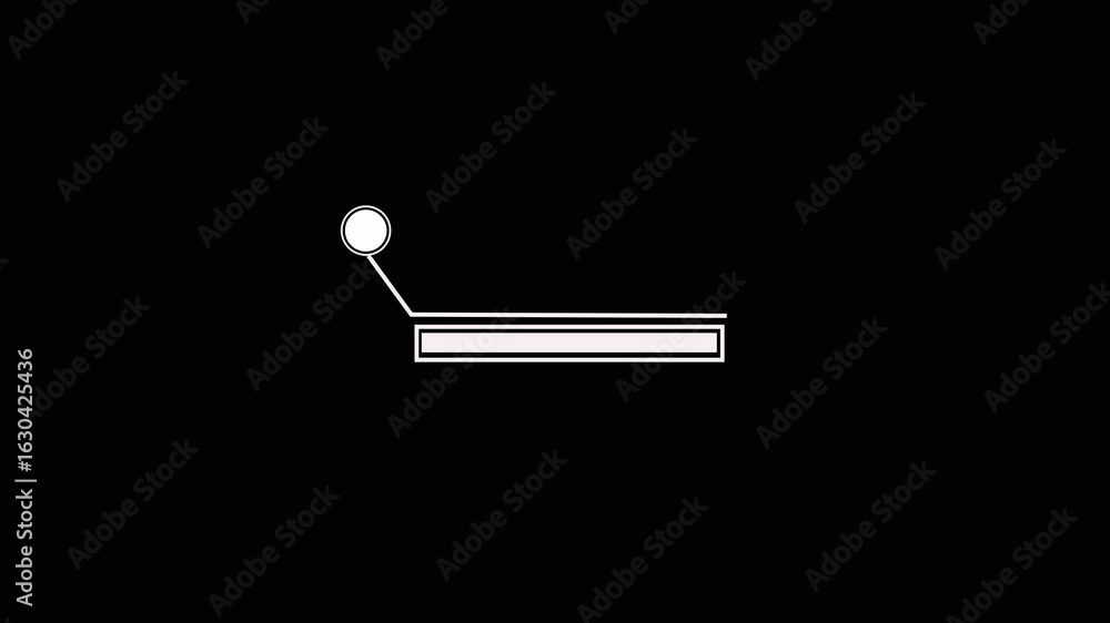 Fototapete Simple elements rectangle frame lines callout animation for text on black Animate a callout for text.Hitch style tech HUD element with successful text.. Call outs titles. Call out bar labels,