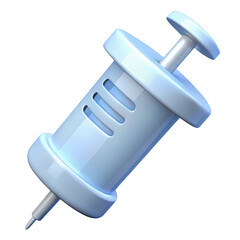 Fototapeta premium 3d syringe isolated on transparent background