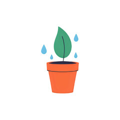 Growing Plant in Pot:  A Symbol of Growth, Nature, and New Beginnings