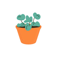 Vibrant Potted Plant Illustration: Perfect for Home Decor & Design Projects
