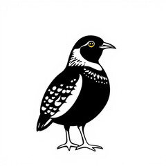 Black Quail Animal Icon