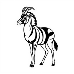 Quagga Animal Black Icon
