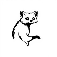 Quoll Black Animal Icon