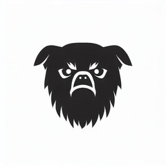 Stylized Affenpinscher Dog Icon