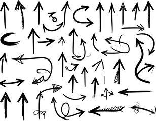 Collection of hand-drawn arrows (1)