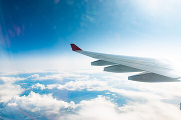 airplane view of clouds