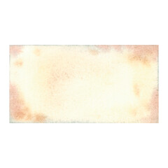 Vintage chocolate stained note paper ready for your message. Hand drawn watercolor illustration of old sheet on isolated background. Perfect for your project, greeting cards, invitations and decor.