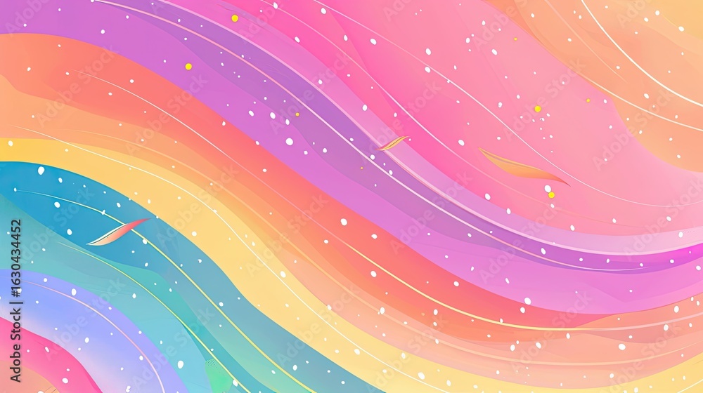 Poster vector illustration of pride month banner with editable text space, colorful and friendly ,abstract 
