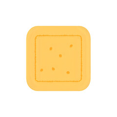 Square Cracker: Close-up of a Buttery, Crispy Snack