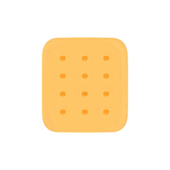 Square Cracker: Detailed Close-Up of a Buttery Biscuit