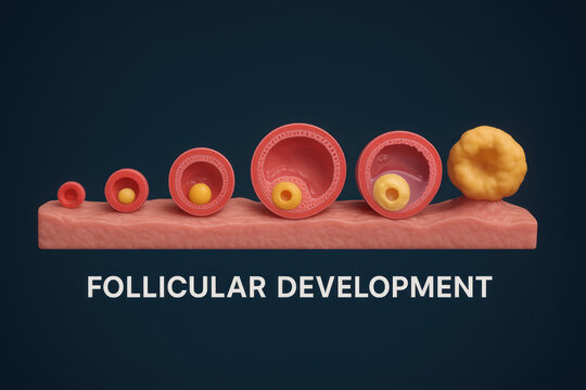 Follicular Development Stages, Illustration