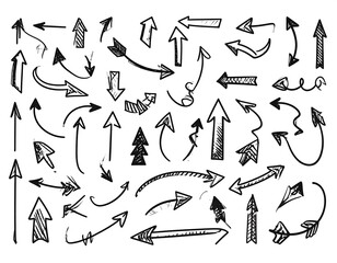 Hand-drawn arrow collection
